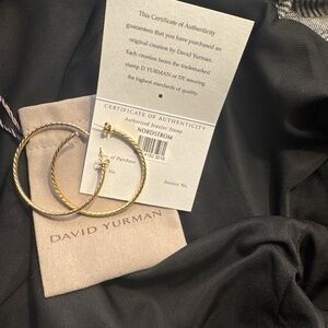 David Yurman Gold hoops
